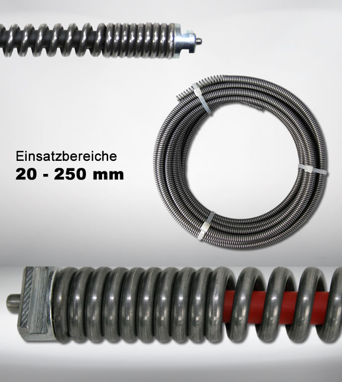 G-Drexl Rohrreinigungsgerät Rohrreiniger Profi 8mm x 7,5m Spirale 