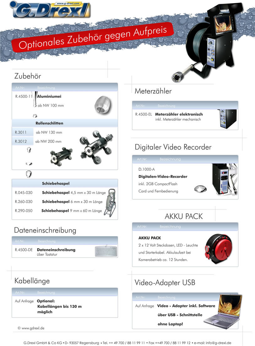 Als kompetenter Partner fr Rohrkamera, bieten wir ein umfassendes Programm fr Rohrkamera an. Obwohl die Produkte Rohrkamera