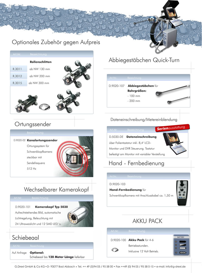 Als Hersteller von Rohrkamera, bieten wir Ihnen ein sehr umfangreiches Sortiment an hochwertigen Produkten.