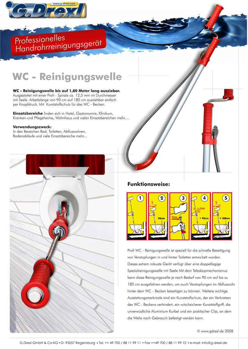 Sie suchen eine WC Handspirale. Wir bieten bieten beste Qualitt zu einem super Preis. Beratung ist bei uns kostenlos unter 0800 200 66 77!